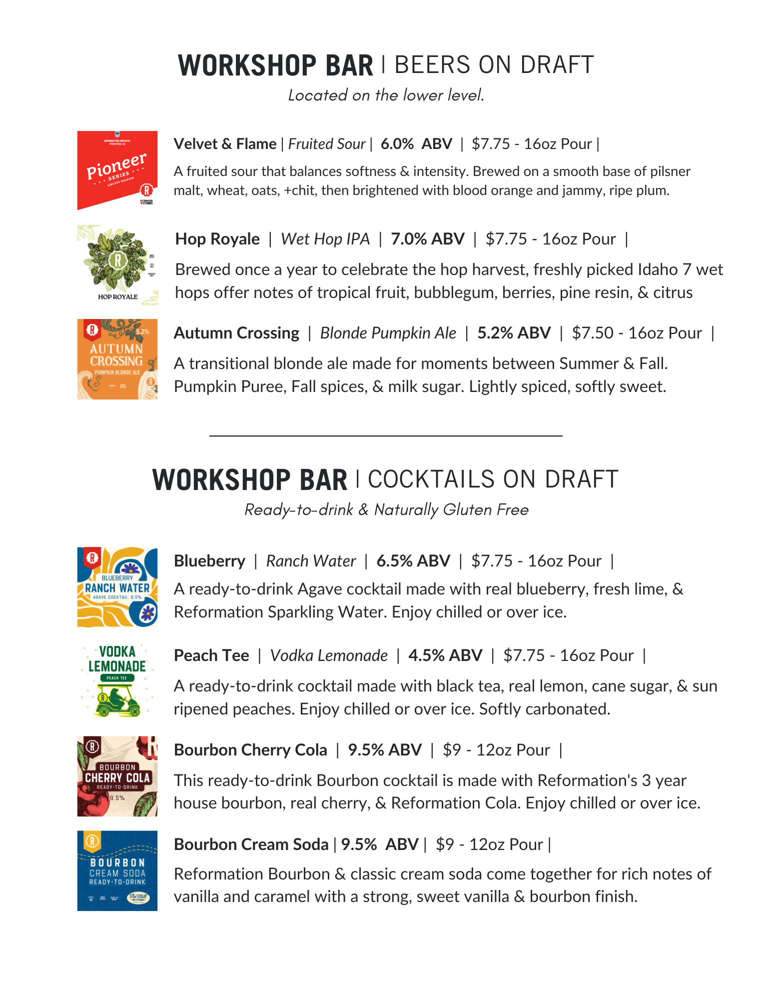 Menu Cadence Fair'25 Copy